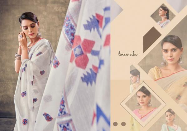 Aura Cashmere 1 Soft Linen Designer Weaving Saree Collection